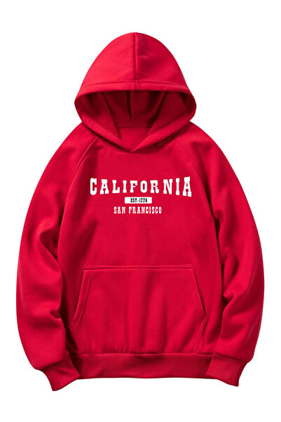 trendypassion Καλιφόρνια Unisex Oversize βαμβακερή κουκούλα και φούτερ