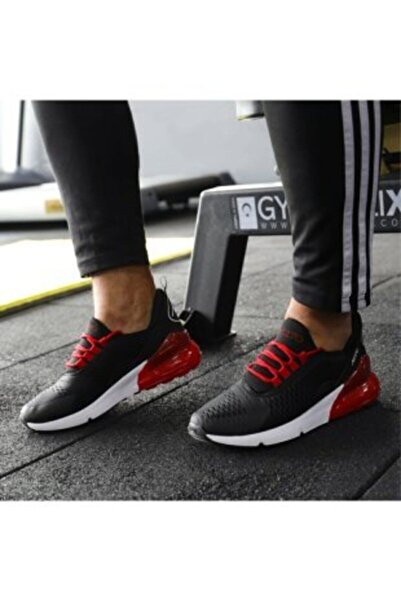 MAC MERO Μαύρο και κόκκινο Air Mesh Sneaker - Καθημερινά αθλητικά παπούτσια για περπάτημα