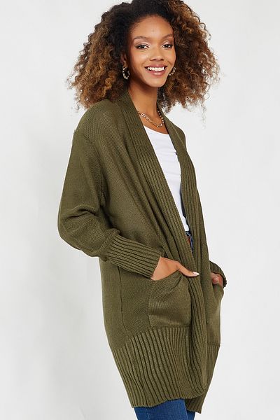 Hopoi Women's Knitwear Cardigan with Pockets