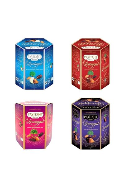 payitaht hurma Sütlü Beyaz Bitter Çikolatalı Ve Frambuazlı Levziyyat Mix Çikolatalı Hurma Seti