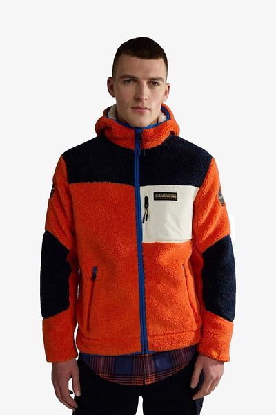 Napapijri Men's Red Fleece - Yupik Fzh 3, Napo4Gnsa001