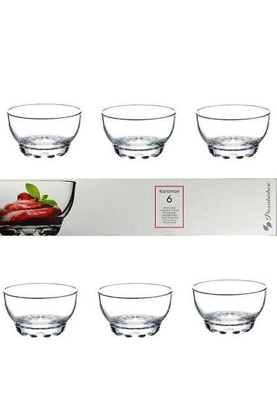 Paşabahçe 6-pack Karaman Rice Pudding-snack-milk Dessert Bowl Fma98899 P 53523-1