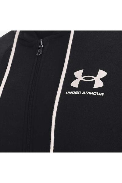 Under Armour Ανδρική αθλητική φόρμα Ua Rival Terry Lc Fz Μαύρη 1370409-001