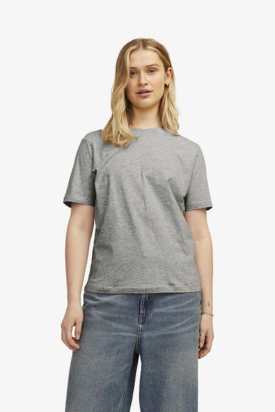 JJXX Jxanna Women's Gray T-Shirt - LightGreyMelange12200182
