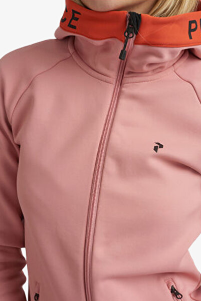Peak Performance W Rider Mid Zip Hood Kadın Pembe Softshell Mont G78879040-30192