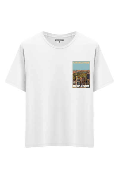 Mounte Bianca Unisex Njujork - Oversize kroj T-shirt