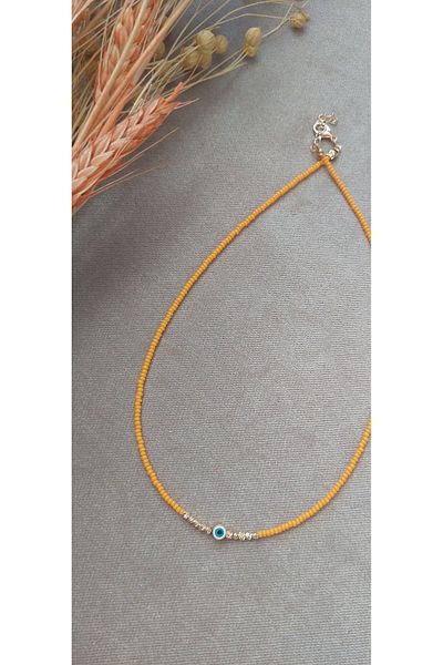 Trend Republic Fine Evil Eye Beaded Necklace