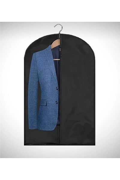 YDGR Black 1 Pc Zipped Coat Dress Suit Case Protective Clothes Storage Bag