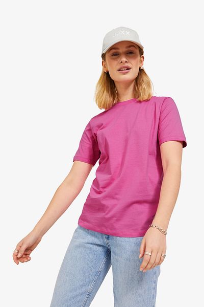 JJXX Tricou pentru femei Jxanna CarmineRose Pink - 12200182