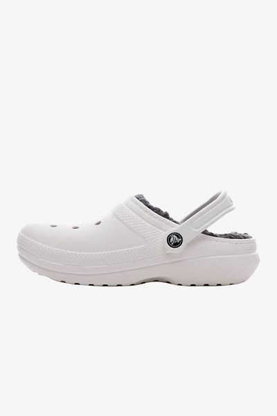Crocs Παντόφλες Unisex Λευκές Κλασικές Φόδρα -203591-10μ