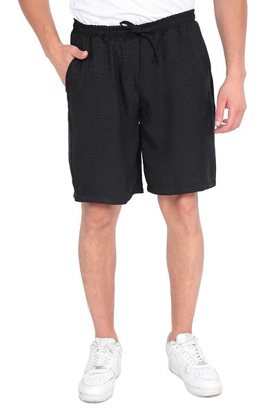 Sh Mağazacılık Pantaloni scurți casual pentru bărbați, din bumbac, cu talie înaltă