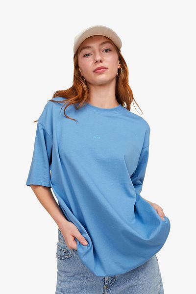 JJXX Tricou albastru pentru femei Jxandrea 12205777 -albastru argintiu