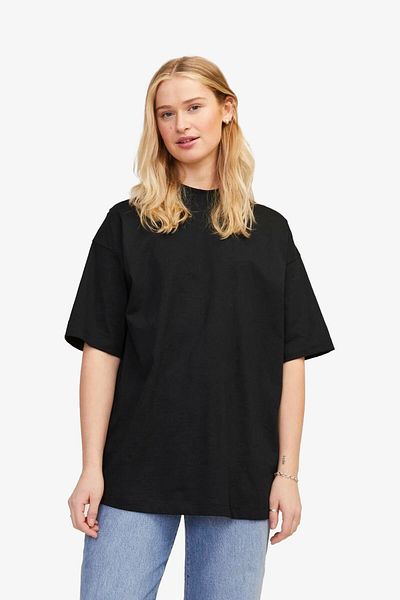 JJXX Tricou negru pentru femei Jxvaleria Oversize 12252007 -negru