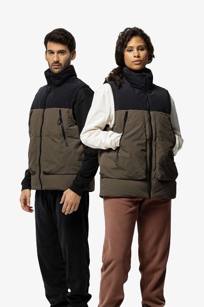 Jack Wolfskin Dellbrueck Unisex Brown Vest1207621-4610