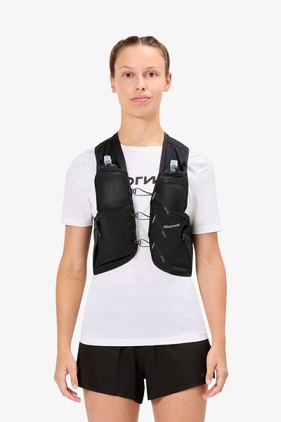 NNormal Унисекс жилетка Race Vest 5l W2 Flasks, черна, N1arv01-001