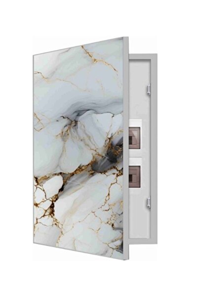 VISNES Sigorta Gizleme Kutusu Dikey Alüminyum Çerçeveli Sigorta Saklama Panos...