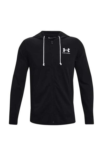 Under Armour Ανδρική αθλητική φόρμα Ua Rival Terry Lc Fz Μαύρη 1370409-001
