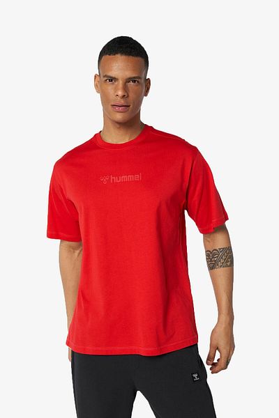 hummel Hml Maddox Owesize Men's Red T-Shirt 911738 -3658