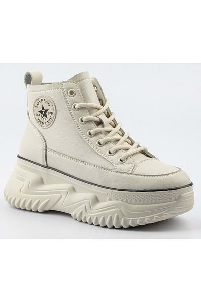 GAMELU Παπούτσια Sneaker Ginza 5cm ψηλή ελαφριά σόλα Λευκά