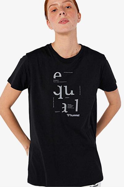 hummel Tricou negru pentru femei Hmlnıssı - 911674 -2001