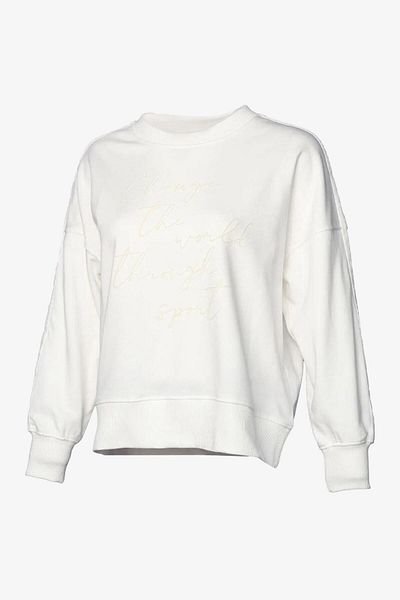 hummel Бял суитшърт с анемона Hml - Дамски 921655-9003