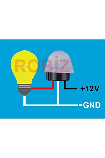 Genel Markalar As20 Fotosel Modül Dc 12v Su Geçirmez Sokak Bahçe Park Lambası...
