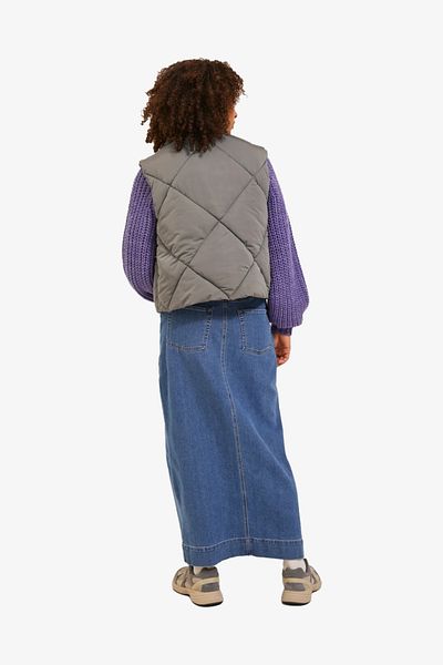 JJXX Jxhype Short Quilted Vest Otw Women's Brown Vest12236460-brown