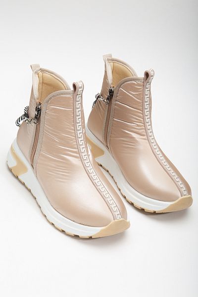 RİSSOLİ Rissoli Αδιάβροχο Αλεξίπτωτο Ύφασμα Stoned Shiny Nude Αθλητικές Μπότες Rc350