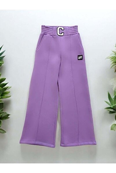 Zekids Fată - Pantaloni largi cu talie elastică