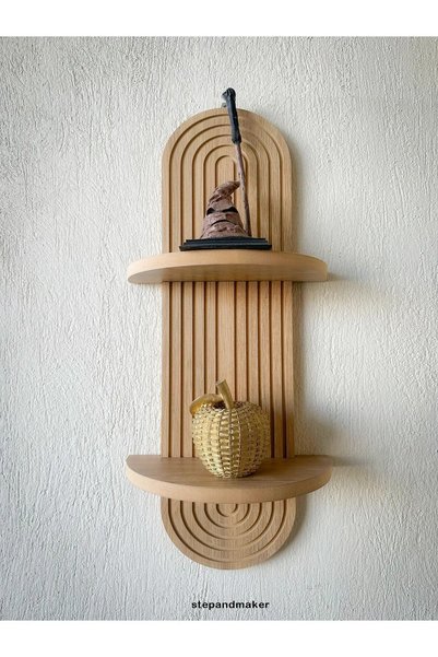 Step and Maker Ahşap (MDF) Dekoratif Duvar Rafı - (70*20 CM)