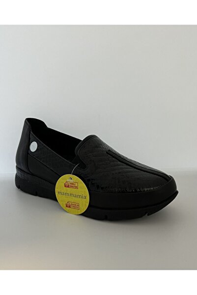 Mammamia Hakiki Deri Rugan Kadın Ayakkabı