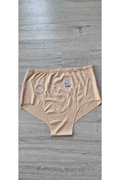 HS İÇ GİYİM Women's Skin Anti-Slip High Waist Laser Cut Panties