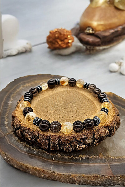 NBS Beautiful Naturel Stones سوار من الحجر الطبيعي الأصلي للجنسين مقاس 8 مم -...