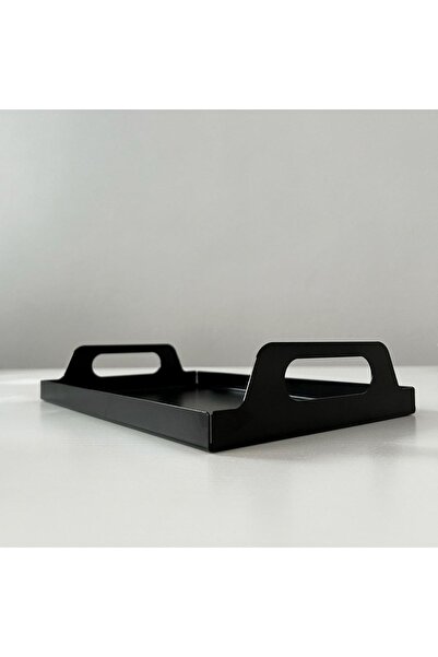 HAYYRAL صينية معدنية من إيرفوم مع مقبض، صينية تزيين، صينية شاي، قهوة، صينية يومية