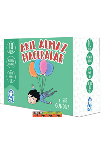 Mavi Kirpi Yayınları 3-4.Sınıf okuma seti-Akıl Almaz Maceralar (10 Kitap)