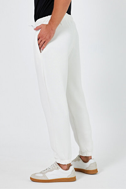 Tarz Cool Ανδρικό φλις/ζεστό παντελόνι φούτερ - κανονική εφαρμογή, ελαστικό πόδι