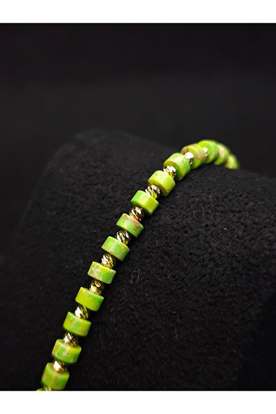 Yüksel Boncuk Varisit Taşı Doğal Taş  Bileklik