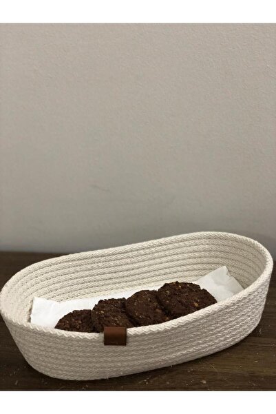 COSMICLINE Handmade Knitted Bread Basket, bread holder, table accessory
