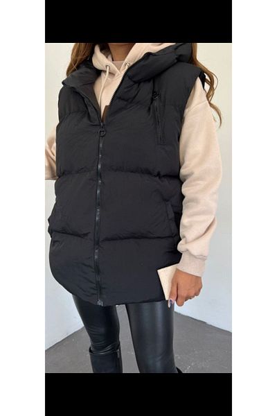 IJAN GiYiM Oversize Women's Puffer Hooded Vest