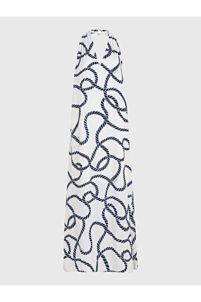 Tommy Hilfiger VIS COASTAL ROPE MAXI HALTER DRS