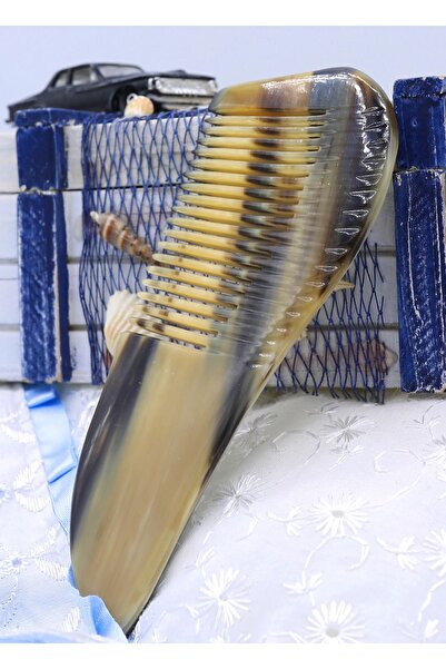 Efsoon Organics Χτένα κόκαλου και ελαφιού 13 εκ. - Στιβαρή και μακράς διάρκειας μέγεθος τσάντας για κοντά μαλλιά