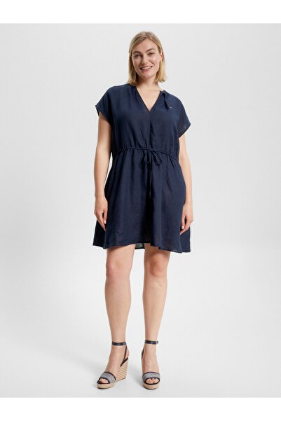 Tommy Hilfiger LINEN SLEEVELESS SHORT DRESS