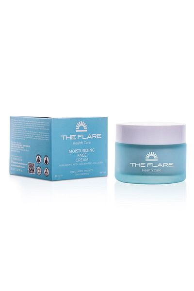 The Flare Health Care 50 ml Cream for Face and Skin Care - Intensive Moisturizing, Evening and Brightening