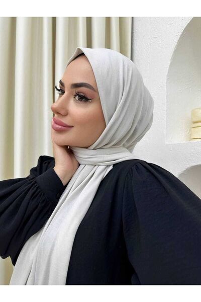 Lidya Şal Stone Colored Viscose Cotton Combed Shawl