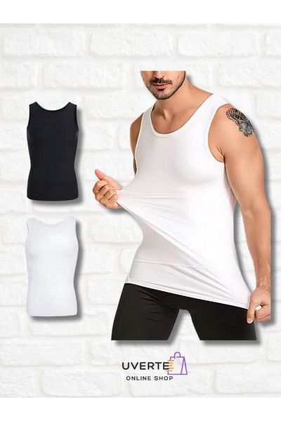 UVERTE Men's Corset Athlete - Chest, Waist and Belly Gynecomastia Recovery Upright Posture Corset