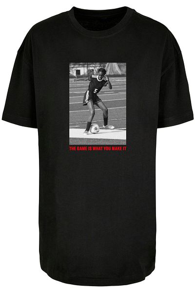 Merchcode Fußball kommt nach Hause Ladies the Game is what you make it Boyfriend Tee