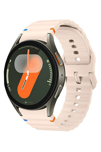 Cord Wavy Silicone Compatible with Samsung Galaxy Watch 7 Fe 6 5 4 40 44 Classic 42 43 45 46 mm