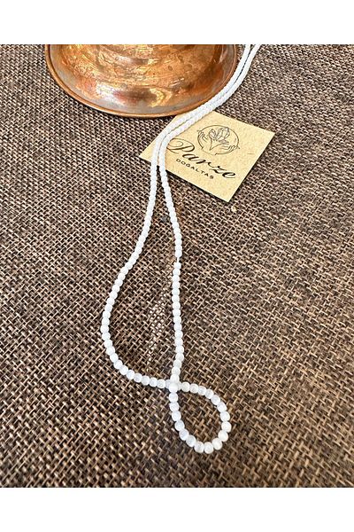 parze doğaltaş Selenite String Necklace