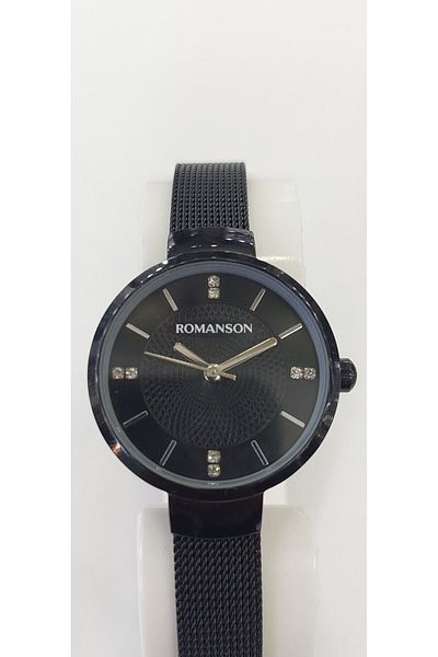 Romanson Rmll8a46-kr black women's wicker wrist watch