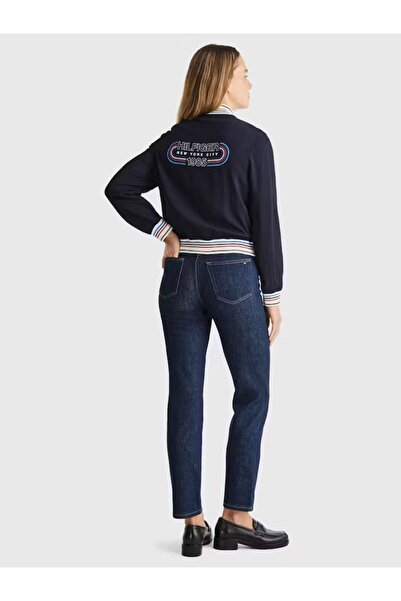 Tommy Hilfiger RIB TRIM LS ZIP TOP